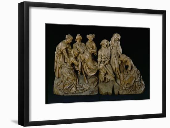 The Lamentation, 1460 (Oak with Traces of Polychromy)-Master of the Arenberg Lamentation-Framed Giclee Print