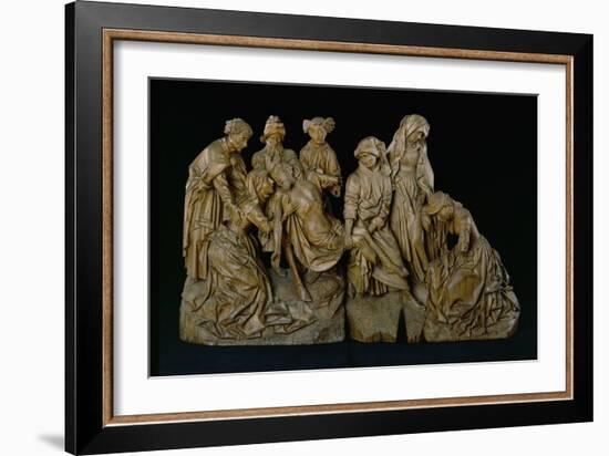 The Lamentation, 1460 (Oak with Traces of Polychromy)-Master of the Arenberg Lamentation-Framed Giclee Print