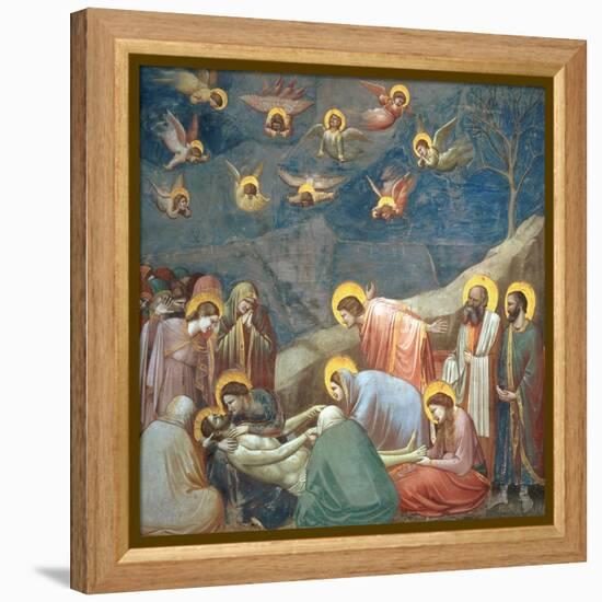 The Lamentation of Christ, circa 1305-Giotto di Bondone-Framed Premier Image Canvas