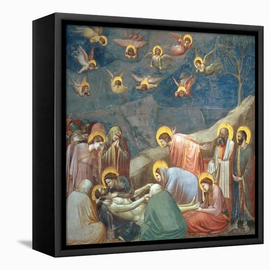 The Lamentation of Christ, circa 1305-Giotto di Bondone-Framed Premier Image Canvas