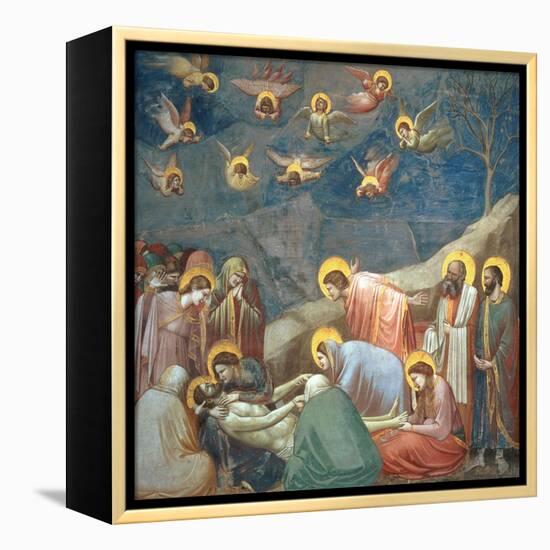 The Lamentation of Christ, circa 1305-Giotto di Bondone-Framed Premier Image Canvas