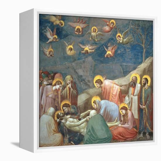 The Lamentation of Christ, circa 1305-Giotto di Bondone-Framed Premier Image Canvas