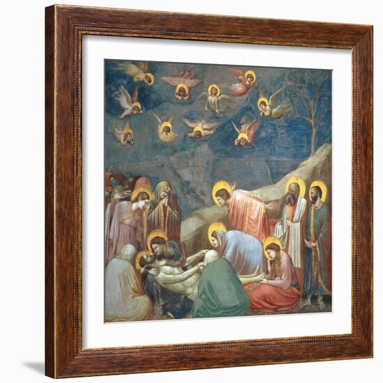 The Lamentation of Christ, circa 1305-Giotto di Bondone-Framed Giclee Print