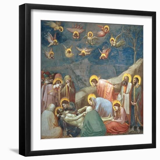 The Lamentation of Christ, circa 1305-Giotto di Bondone-Framed Giclee Print