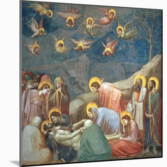 The Lamentation of Christ, circa 1305-Giotto di Bondone-Mounted Giclee Print