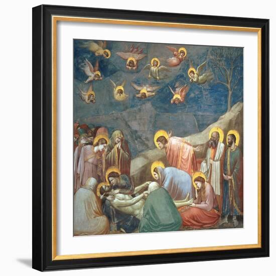 The Lamentation of Christ, circa 1305-Giotto di Bondone-Framed Giclee Print