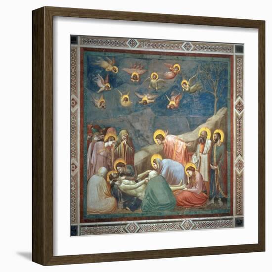 The Lamentation of Christ, circa 1305-Giotto di Bondone-Framed Giclee Print