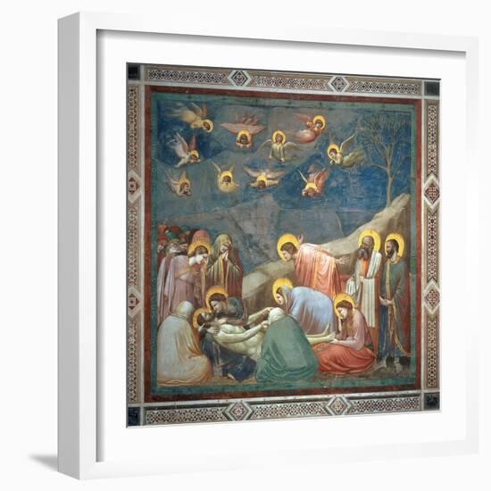 The Lamentation of Christ, circa 1305-Giotto di Bondone-Framed Giclee Print