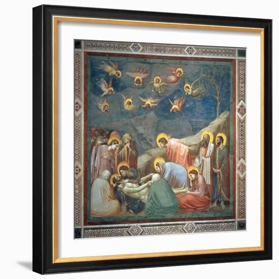 The Lamentation of Christ, circa 1305-Giotto di Bondone-Framed Giclee Print