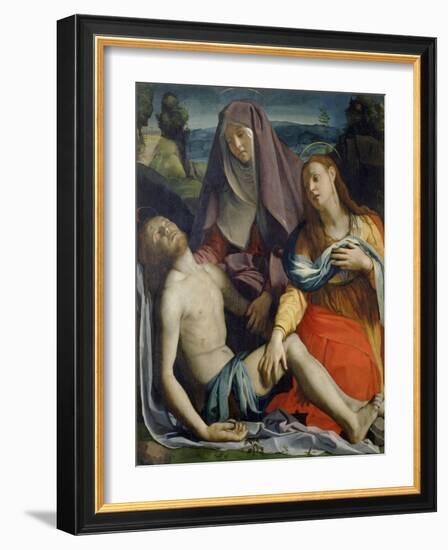 The Lamentation of Christ (Pieta), C. 1530-Agnolo Bronzino-Framed Giclee Print