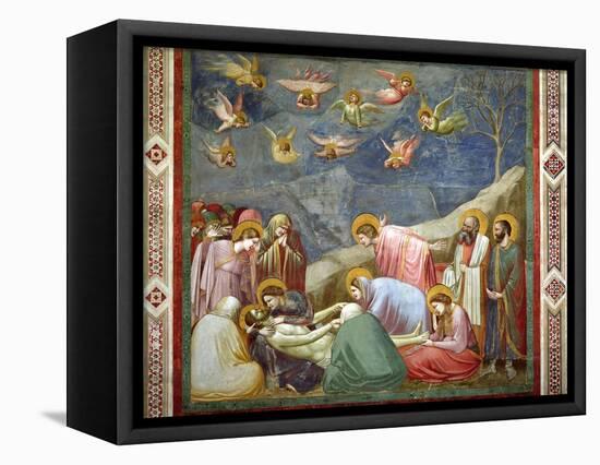 The Lamentation of the Dead Christ, circa 1305-Giotto di Bondone-Framed Premier Image Canvas