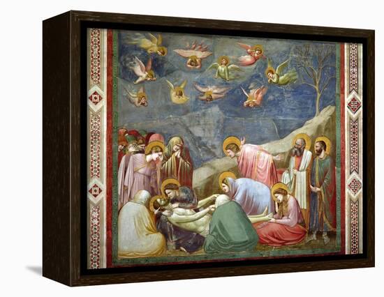 The Lamentation of the Dead Christ, circa 1305-Giotto di Bondone-Framed Premier Image Canvas