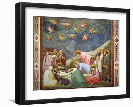 The Lamentation of the Dead Christ, circa 1305-Giotto di Bondone-Framed Giclee Print