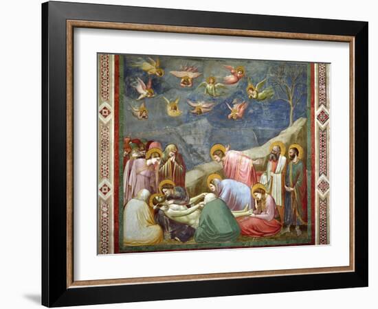 The Lamentation of the Dead Christ, circa 1305-Giotto di Bondone-Framed Giclee Print