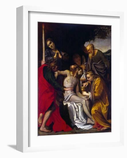 The Lamentation over Christ, C1586-Agostino Carracci-Framed Giclee Print