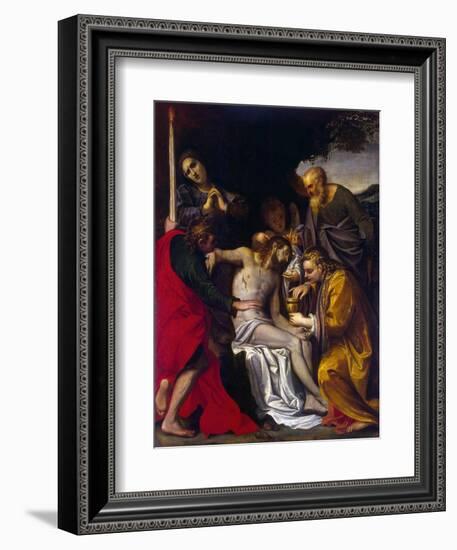 The Lamentation over Christ, C1586-Agostino Carracci-Framed Giclee Print