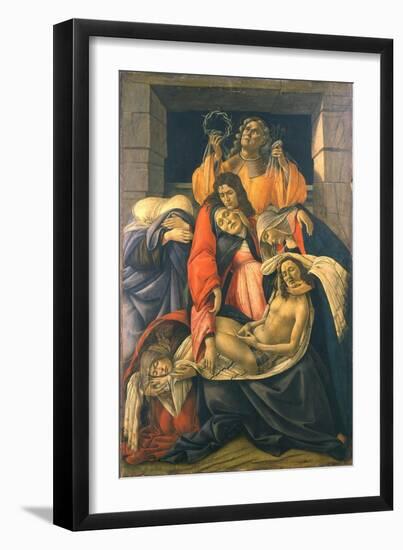 The Lamentation over the Dead Christ, 1495-1500-Sandro Botticelli-Framed Giclee Print