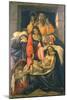 The Lamentation over the Dead Christ, 1495-1500-Sandro Botticelli-Mounted Giclee Print