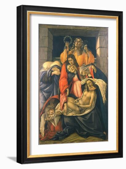 The Lamentation over the Dead Christ, 1495-1500-Sandro Botticelli-Framed Giclee Print