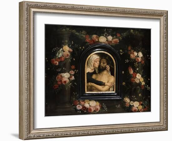 The Lamentation over the Dead Christ, Late 15th or Early 16th Century-Gerard David-Framed Giclee Print
