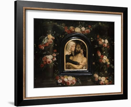 The Lamentation over the Dead Christ, Late 15th or Early 16th Century-Gerard David-Framed Giclee Print