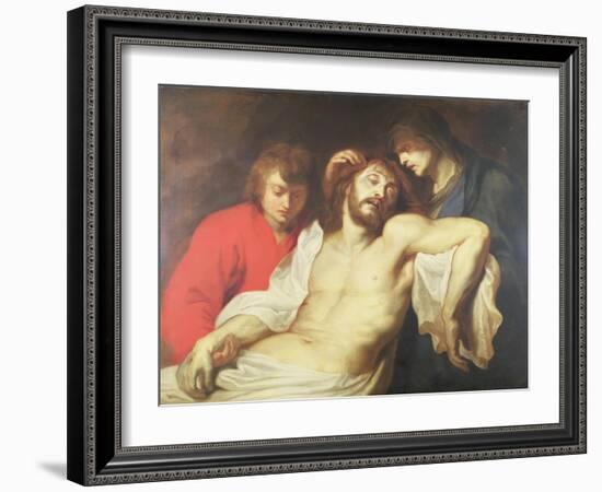 The Lamentation over the Dead Christ with the Virgin and St. John-Peter Paul Rubens-Framed Giclee Print