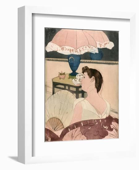 The Lamp, 1891-Mary Cassatt-Framed Giclee Print