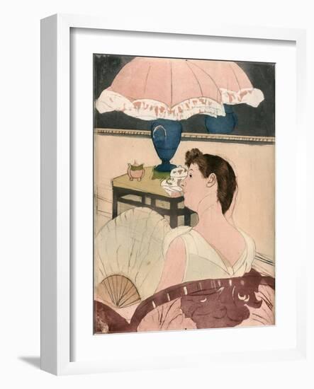 The Lamp, 1891-Mary Cassatt-Framed Giclee Print