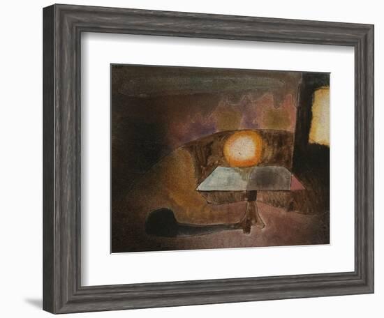 The Lamp on the Terrace; Die Lampe Auf Dem Balcon-Paul Klee-Framed Giclee Print