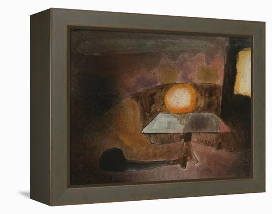 The Lamp on the Terrace; Die Lampe Auf Dem Balcon-Paul Klee-Framed Premier Image Canvas