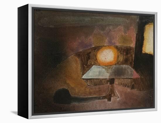 The Lamp on the Terrace; Die Lampe Auf Dem Balcon-Paul Klee-Framed Premier Image Canvas