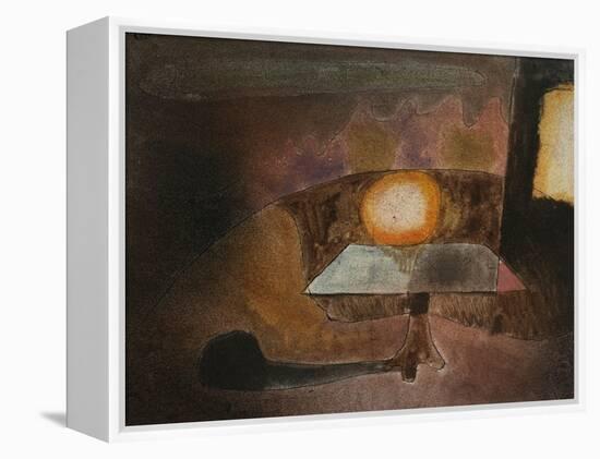 The Lamp on the Terrace; Die Lampe Auf Dem Balcon-Paul Klee-Framed Premier Image Canvas