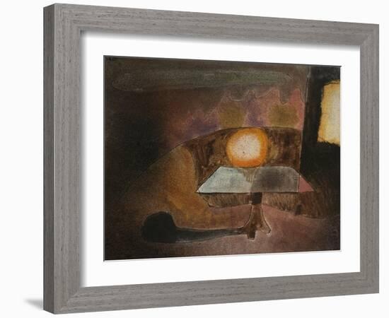 The Lamp on the Terrace; Die Lampe Auf Dem Balcon-Paul Klee-Framed Giclee Print