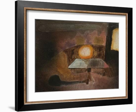 The Lamp on the Terrace; Die Lampe Auf Dem Balcon-Paul Klee-Framed Giclee Print