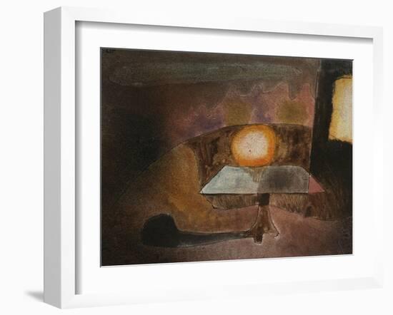 The Lamp on the Terrace; Die Lampe Auf Dem Balcon-Paul Klee-Framed Giclee Print