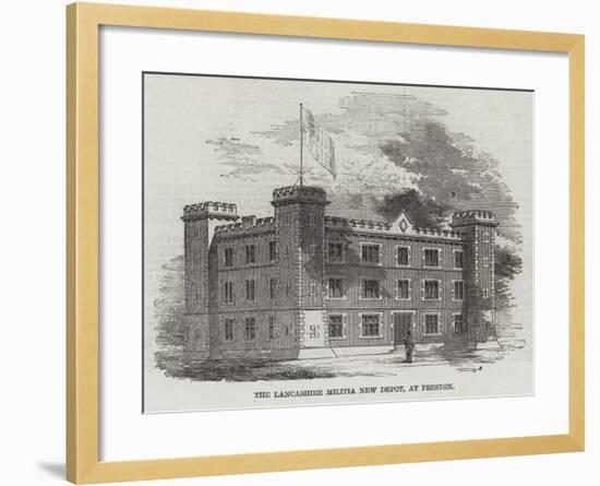 The Lancashire Militia New Depot, at Preston-null-Framed Giclee Print