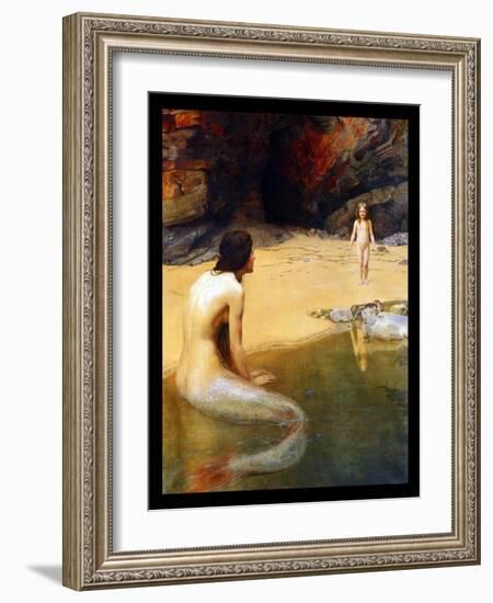 The Land Baby-John Collier-Framed Art Print