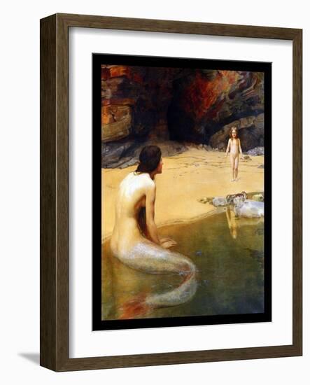 The Land Baby-John Collier-Framed Art Print