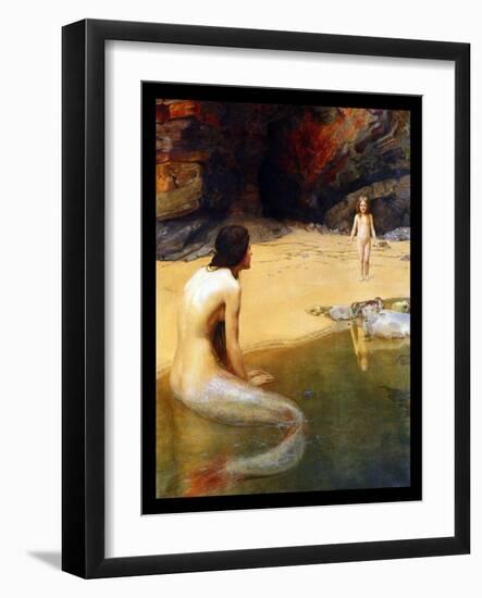 The Land Baby-John Collier-Framed Art Print