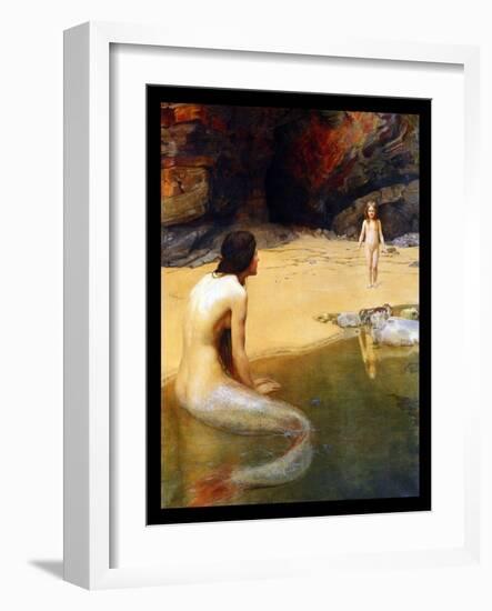 The Land Baby-John Collier-Framed Art Print