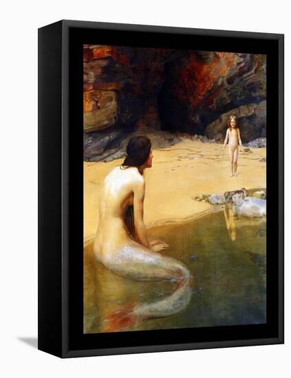 The Land Baby-John Collier-Framed Stretched Canvas