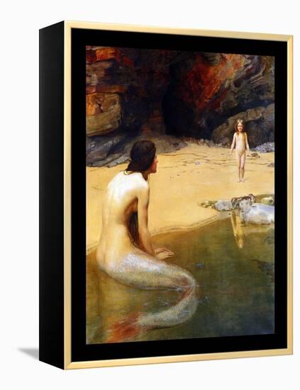 The Land Baby-John Collier-Framed Stretched Canvas