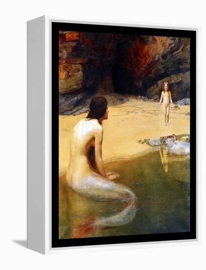 The Land Baby-John Collier-Framed Stretched Canvas