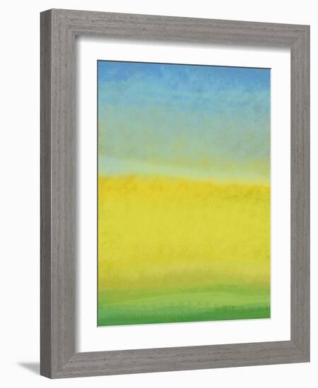 The Land In Between-Jan Weiss-Framed Art Print