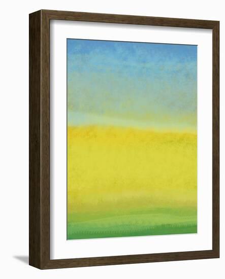 The Land In Between-Jan Weiss-Framed Art Print