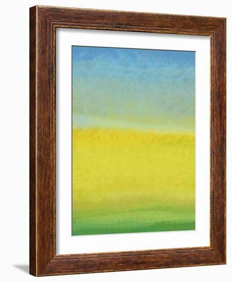 The Land In Between-Jan Weiss-Framed Art Print