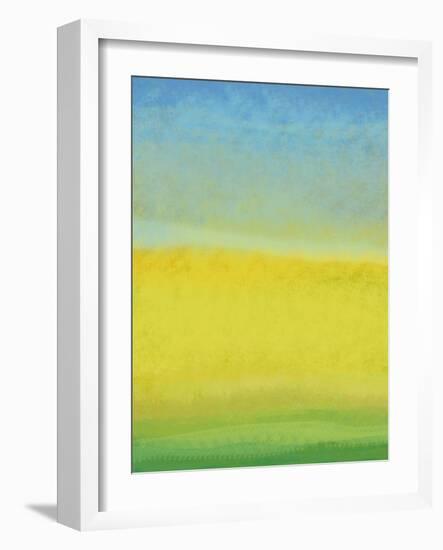 The Land In Between-Jan Weiss-Framed Art Print