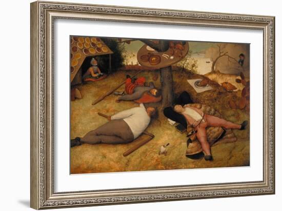 The Land of Cockayne, 1566-Pieter Bruegel the Elder-Framed Giclee Print