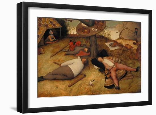 The Land of Cockayne, 1566-Pieter Bruegel the Elder-Framed Giclee Print