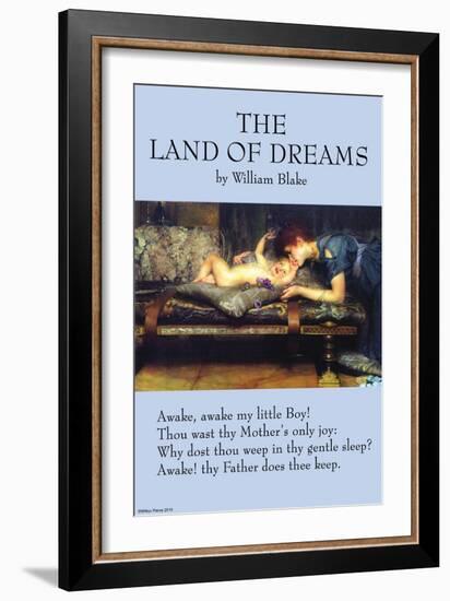 The Land of Dreams-William Blake-Framed Art Print